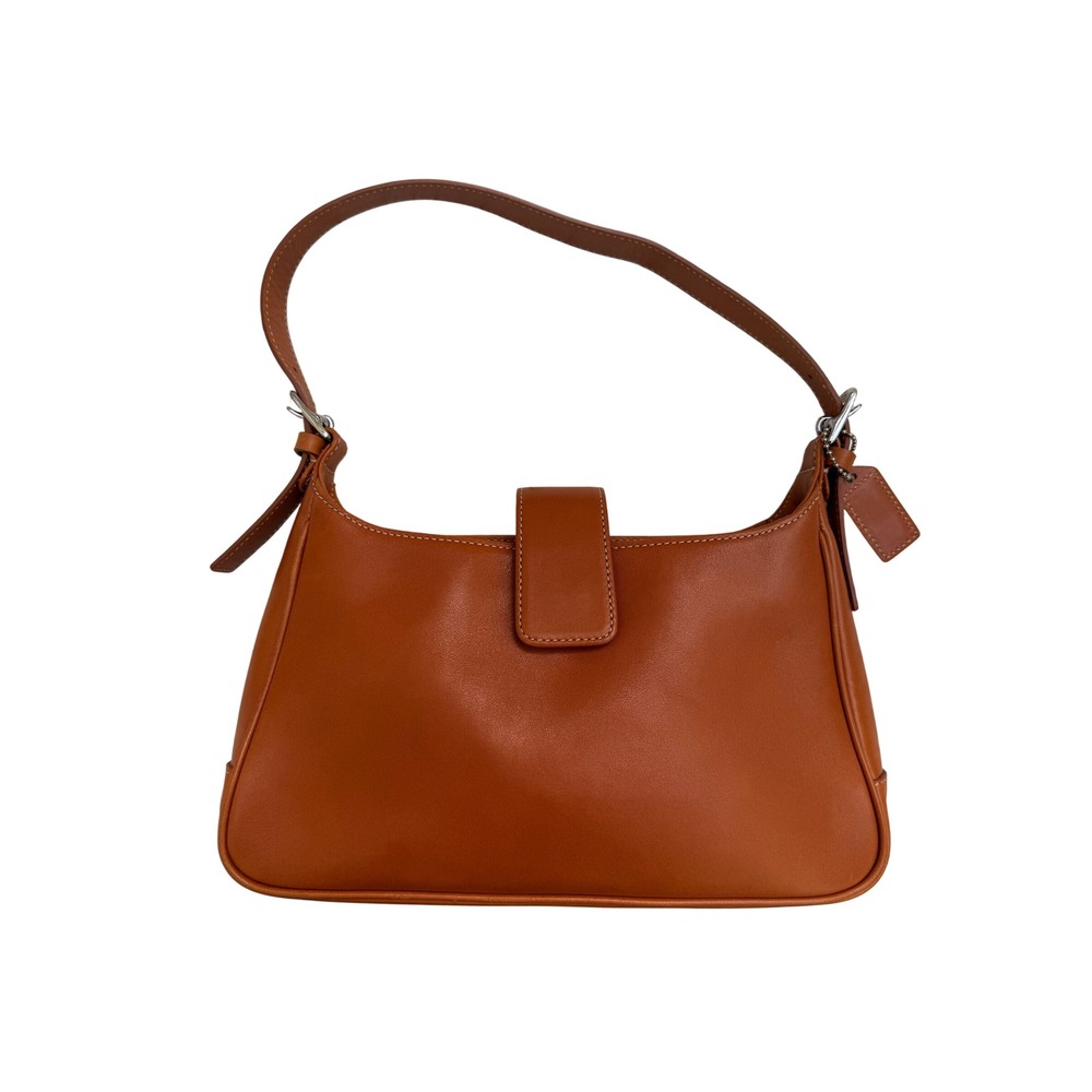 Coach Vintage Tan Leather Small Hobo Bag Shoulder Purse F1S-7789 Ginger Brown